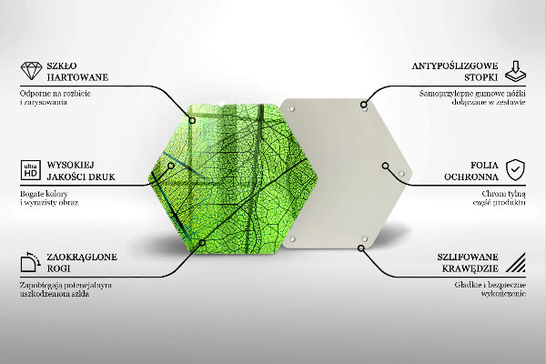 Cache plaque de cuisson Nervures des feuilles naturelles