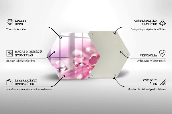 Cache plaque de cuisson Pétales de fleurs de rosée