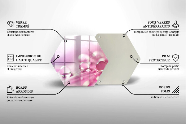 Cache plaque de cuisson Pétales de fleurs de rosée