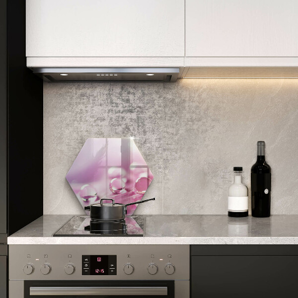 Cache plaque de cuisson Pétales de fleurs de rosée