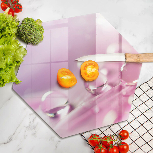 Cache plaque de cuisson Pétales de fleurs de rosée