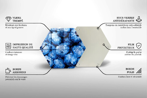 Cache plaque de cuisson Myrtilles juteuses