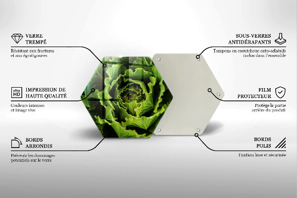 Cache plaque de cuisson Manger des feuilles de laitue