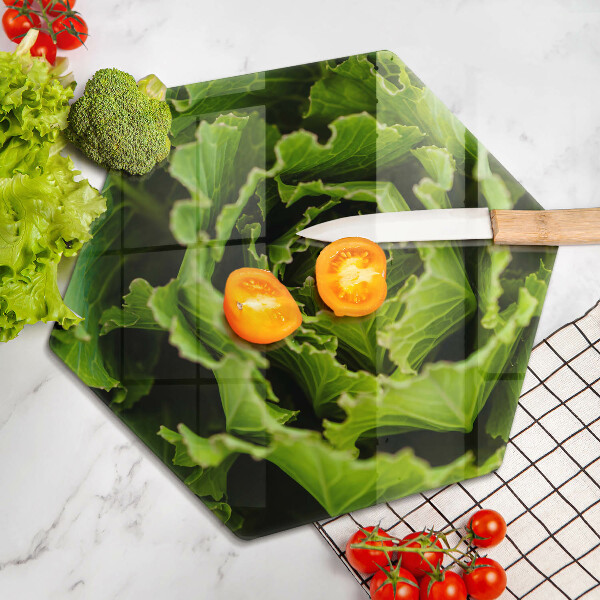 Cache plaque de cuisson Manger des feuilles de laitue