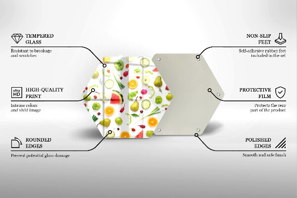 Cache plaque de cuisson Modèle de fruits et légumes