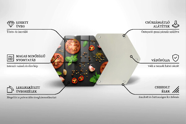 Cache plaque de cuisson Tomates et épices