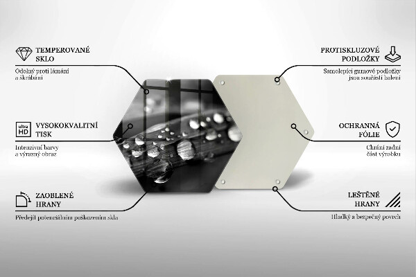 Cache plaque de cuisson La rosée tombe sur les feuilles