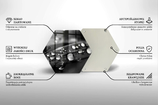 Cache plaque de cuisson La rosée tombe sur les feuilles