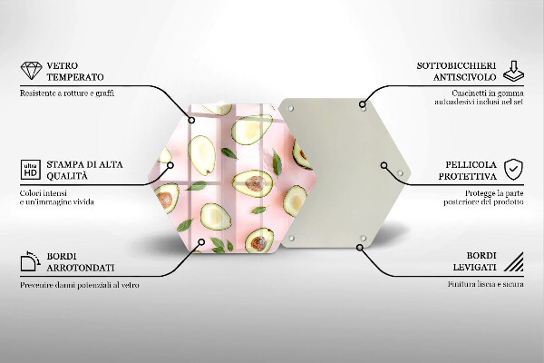 Cache plaque de cuisson Modèle d'avocat