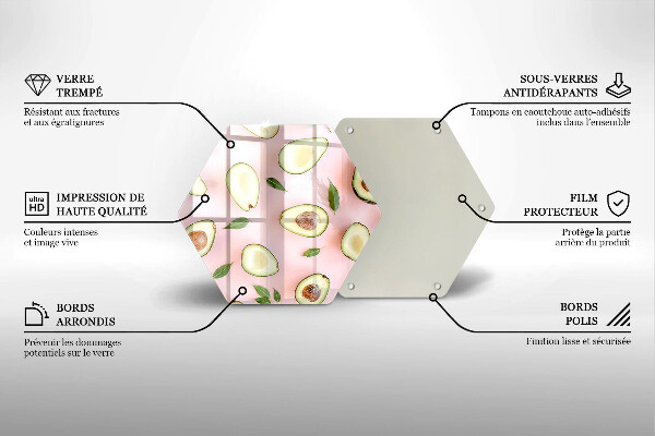 Cache plaque de cuisson Modèle d'avocat