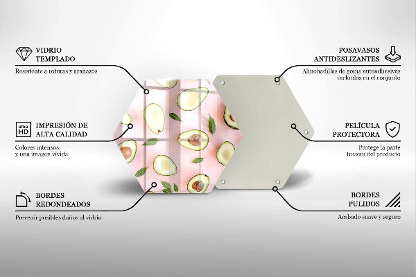 Cache plaque de cuisson Modèle d'avocat