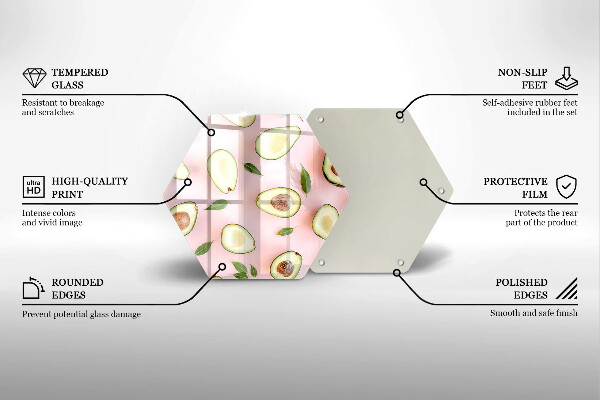 Cache plaque de cuisson Modèle d'avocat
