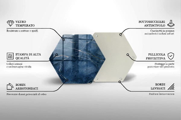 Cache plaque de cuisson Texture de pierre de marbre