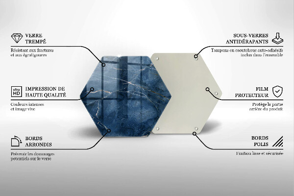 Cache plaque de cuisson Texture de pierre de marbre