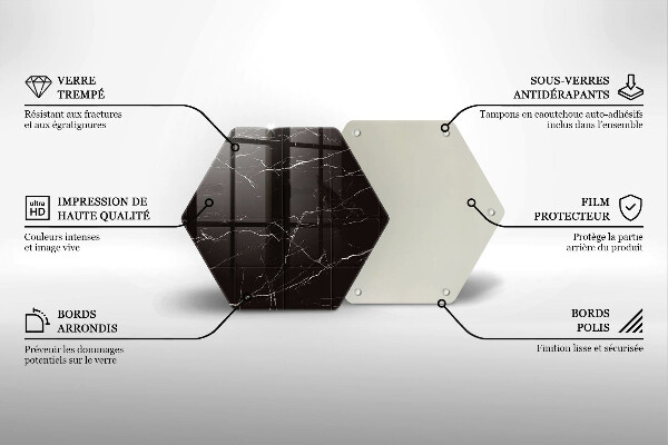 Protection plaque induction Carreaux de marbre