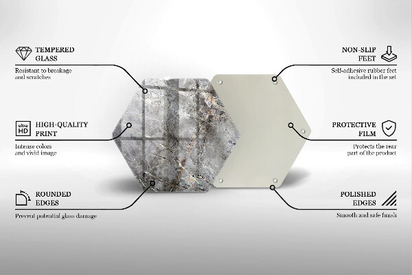 Protection plaque induction Texture de pierre