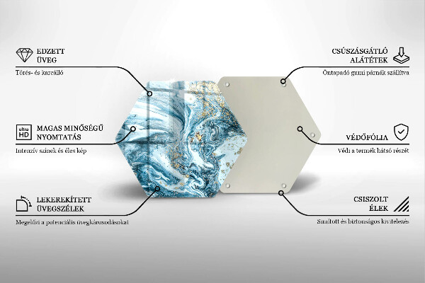 Protection plaque induction Structure avec de l'or
