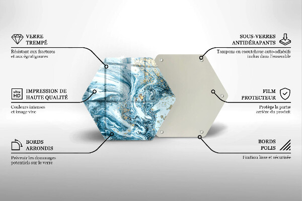 Protection plaque induction Structure avec de l'or