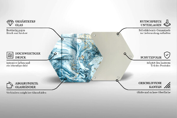 Protection plaque induction Structure avec de l'or
