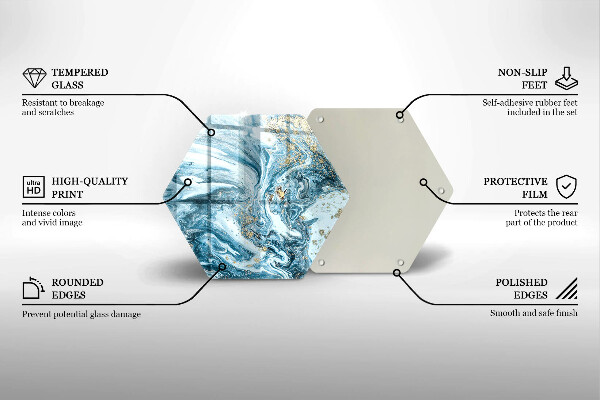 Protection plaque induction Structure avec de l'or