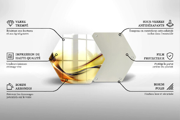 Cache plaque de cuisson Lignes de lumière abstraites