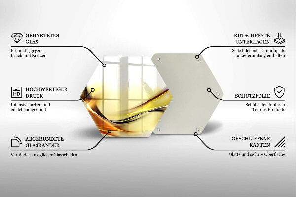 Cache plaque de cuisson Lignes de lumière abstraites