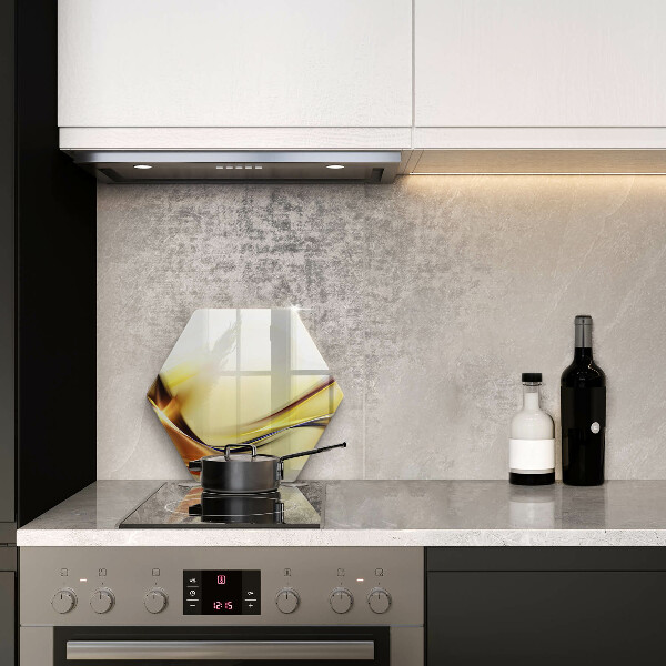 Cache plaque de cuisson Lignes de lumière abstraites