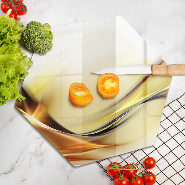 Cache plaque de cuisson Lignes de lumière abstraites