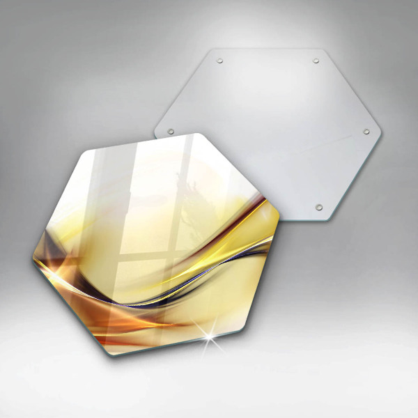 Cache plaque de cuisson Lignes de lumière abstraites