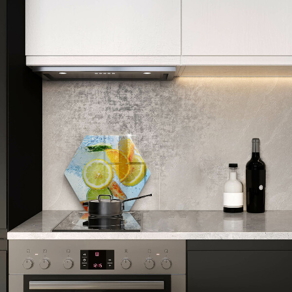 Cache plaque de cuisson Eau d'agrumes juteuse