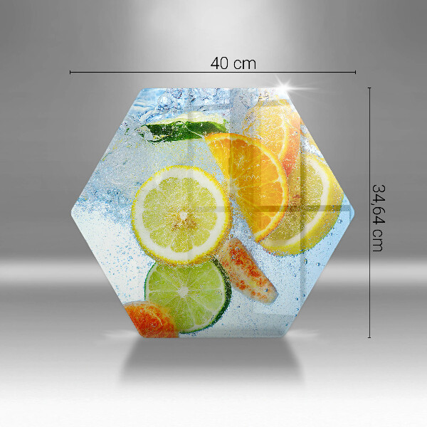 Cache plaque de cuisson Eau d'agrumes juteuse