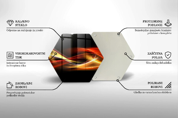 Cache plaque de cuisson Fumée et lumière abstraites