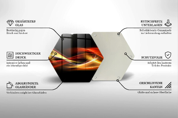 Cache plaque de cuisson Fumée et lumière abstraites
