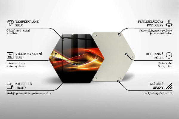 Cache plaque de cuisson Fumée et lumière abstraites