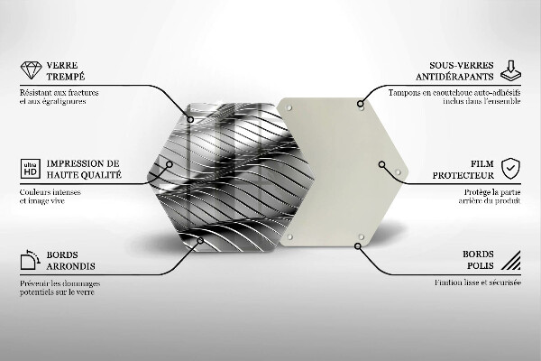 Cache plaque de cuisson Structure métallique 3D