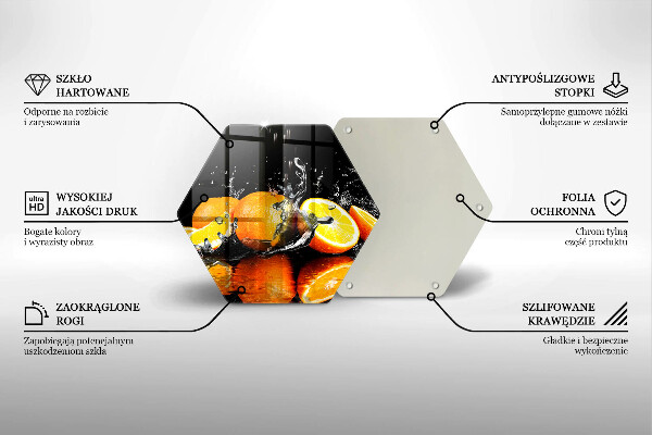 Protection plaque induction Fruit orange juteux