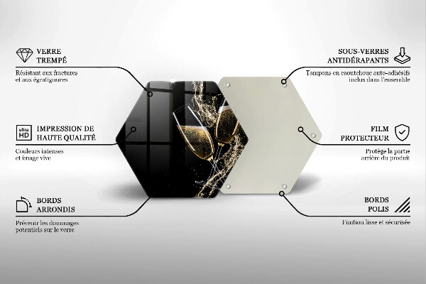 Protection plaque induction Verres de champagne