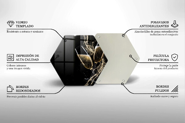 Protection plaque induction Verres de champagne