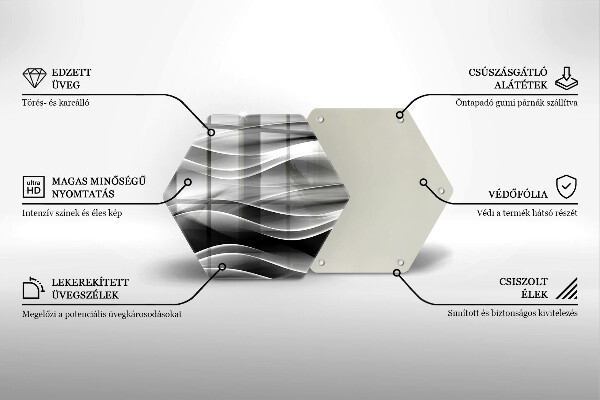 Protection plaque induction Lignes douces d'abstraction