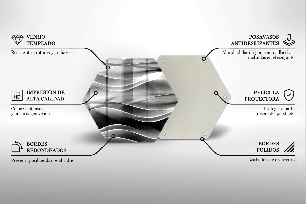 Protection plaque induction Lignes douces d'abstraction