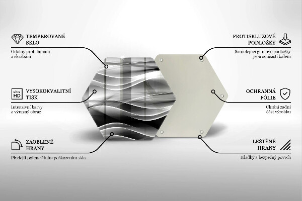 Protection plaque induction Lignes douces d'abstraction