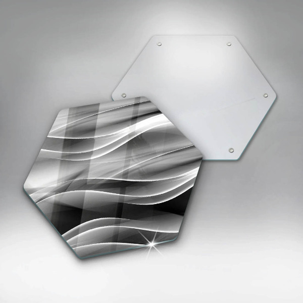 Protection plaque induction Lignes douces d'abstraction