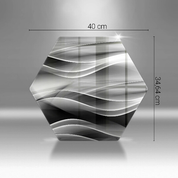 Protection plaque induction Lignes douces d'abstraction