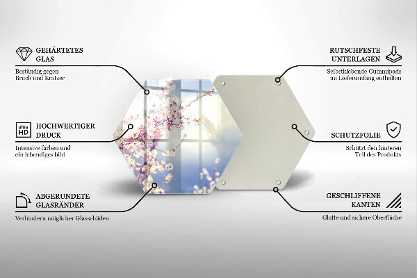 Protection plaque induction Arbre en fleurs