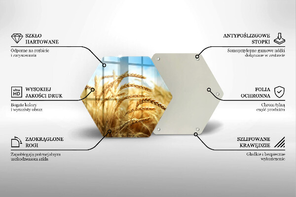 Protection plaque induction Épis de céréales dans le champ