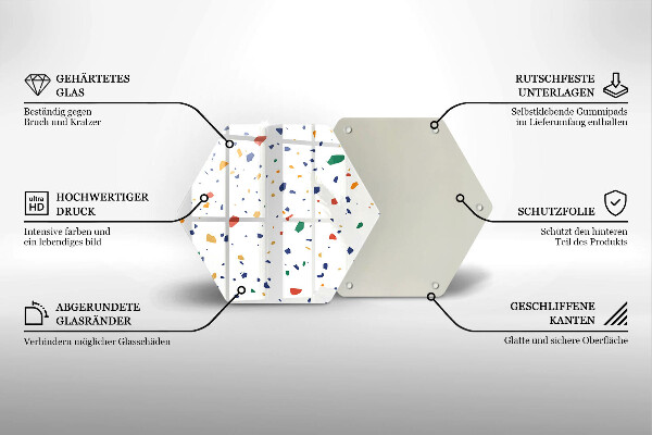 Protection plaque induction Grès coloré