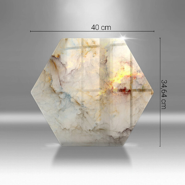 Protection plaque induction Texture de marbre avec de l'or