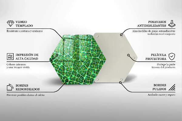Cache plaque de cuisson Structure des feuilles
