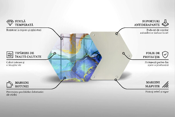 Cache plaque de cuisson Pierre dorée craquelée