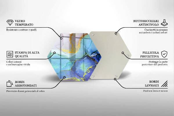 Cache plaque de cuisson Pierre dorée craquelée